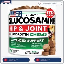 YUMA'S Glucosamine for Dogs - Hip and Joint Supplement for Dogs - 170 Ct - Gluco