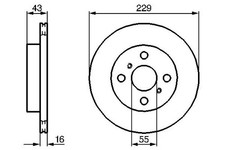 Disque de frein Toyota STARLET
