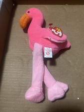 TY TENNIE  Beanie Baby - PINKY the Pink Flamingo DOB 2-13-95 style 4072