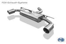 Acciaio Inox Duplex Scarico Sportivo VW Golf 7 Gti Clubsport S Je 100mm Obliquo