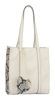 Gabor Elfie Luxe Zip Tote Bag M Shopper Tasche Snake Beige creme grau Neu