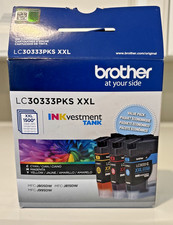 New Genuine Brother LC30333PKS XXL Cyan Magenta Yellow 3PK Ink Cartridges 2028