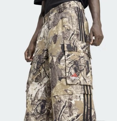 Adidas Originals Camo Cargo Zip-Off Pants KD6256 Men's Size LARGE