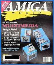 Amiga World Magazine February 1991 Commodore Computer