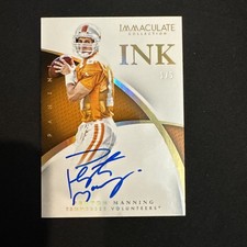 Peyton Manning immaculate Ink Auto 2018 1/5 Rare Signature HOF