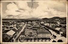 RPPC Aerial Bistrita Romania vintage postcard z928