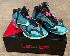 Nike LeBron 11 “South Beach” Sport Turq/Mint-Black Low Top 616175-330 size 10