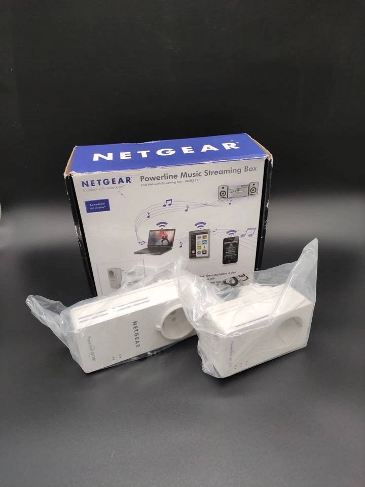 NETGEAR Powerline Music Streaming Box XAUB2511 XAV1601 und XAU2511 - Inhalt neu - Bild 2 von 4