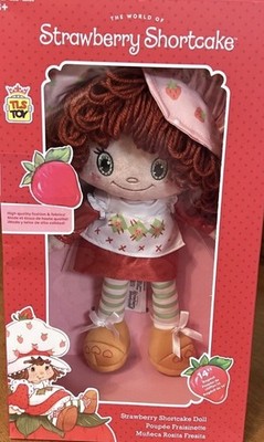 The World Of STRAWBERRY SHORTCAKE DOLL 14'' Tall Ragdoll Plush Toy NEW Sealed Box