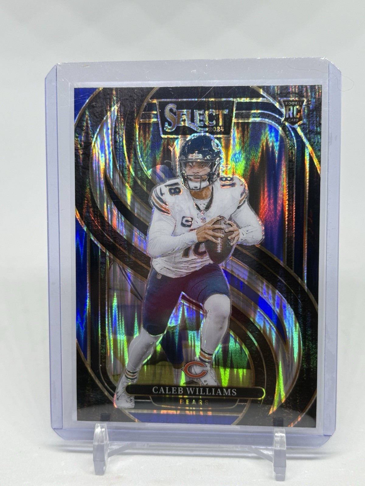 2024 Select Caleb Williams RC Premier Level Blue/Black Shock Prizm (F271)