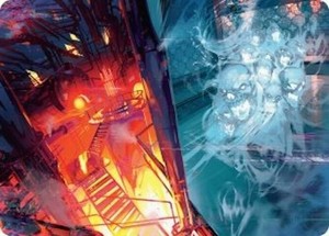 Roaring Furnace // Steaming Sauna Art Card #37/54 Duskmourn MTG