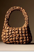 COS Authentic Mini Quilted Leather Tan Shoulder Bag Immaculate