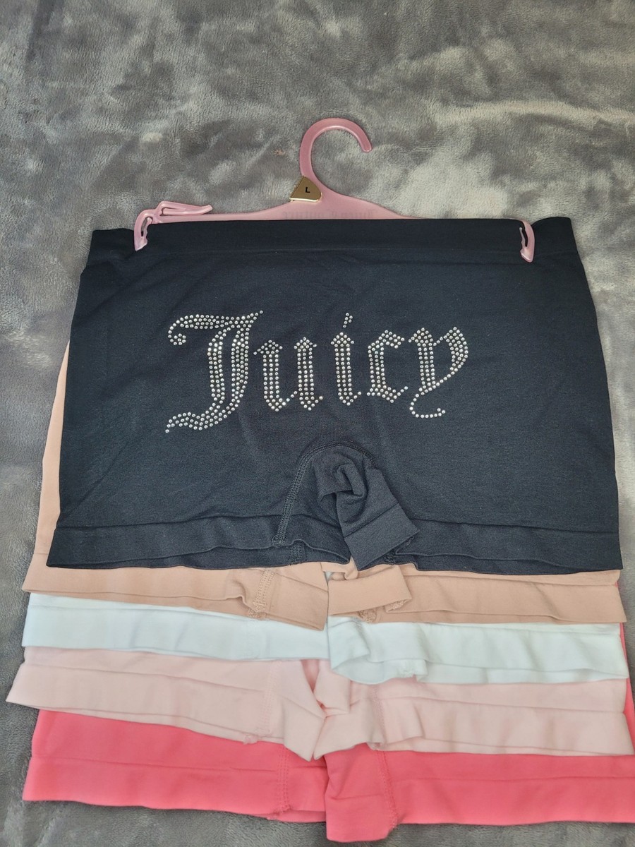 Juicy Couture 5 Pk Womens Size Large Super Soft Logo