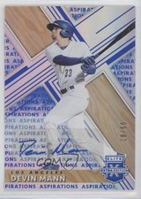 2019 Panini Elite Extra Edition Aspirations Blue /50 Devin Mann #121 Auto 0a6