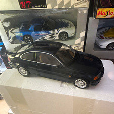 Kyosho 1:18 1998 BMW 328 Ci Diecast Car Blue, Boxed, Die-Cast Car Series