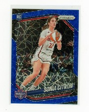 Sonia Citron 2025 Panini Prizm WNBA RC Rookie Blue Velocity Prizm #122 Mystics