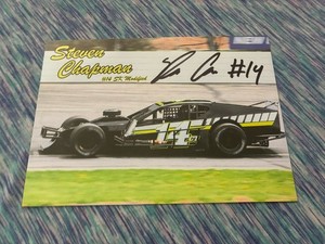 Steven Chapman autograph Sk Modified Racing Hero Card