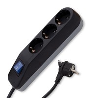 Steckdosenleiste 3-Fach 3680W 1,4M REV Ice, Mehrfachstecker, Netzleiste