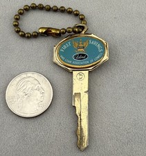First Federal Savings Loan Assn Of Lowell Massachusetts "S" Keychain Key Ring