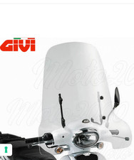 153A PARABREZZA TRASPARENTE GIVI APRILIA SCARABEO 50 100 street  senza ATTACCHI