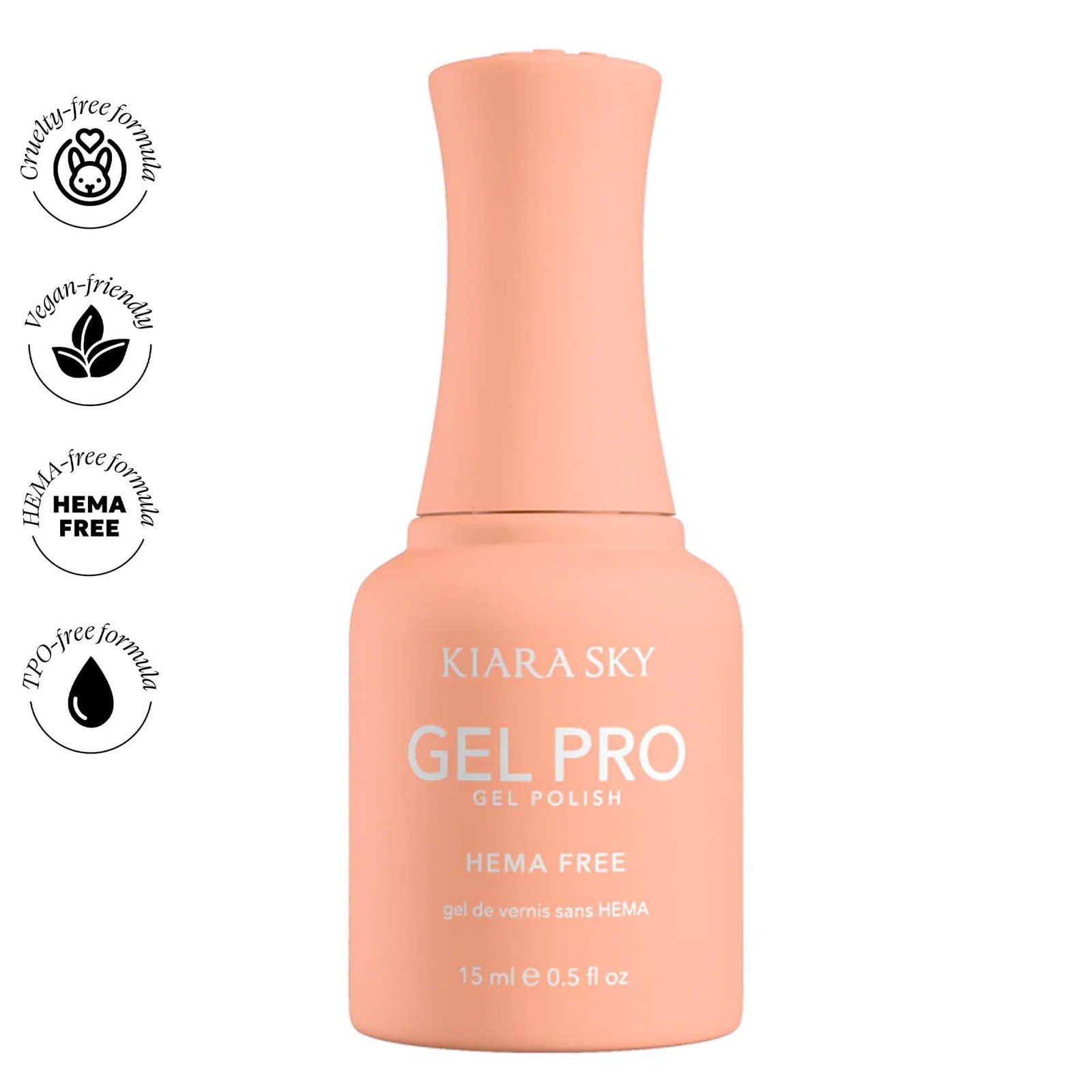 Kiara Sky HEMA & TPO Free Gel-Pro Polish 15ml - Sweet Tangerine (HFG027)