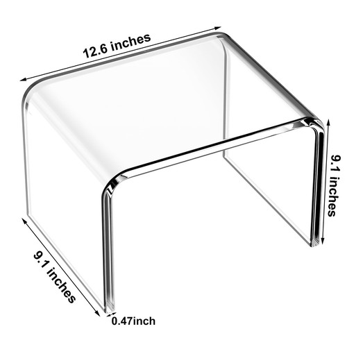 Clear Acrylic Step Stool Toilet Foot Stol Plant Stand Diplay Rack for Bathroom - Picture 8 of 9