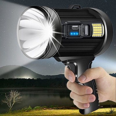 Rechargeable Spotlights LED Handheld H unting Flashlight Super Bright Spotlight