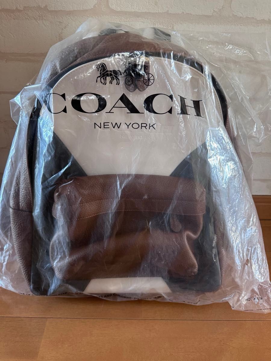 Coach Charles Patchwork Leather Backpack Brown Ne… - image 7