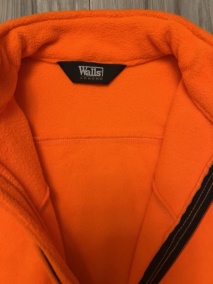 Jaqueta masculina WALLS Blaze laranja caça lã zíper completo média regular - Imagem 3 de 4