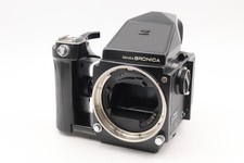  EXC5  Zenza Bronica ETRS Body w/AE Finder 120 Film Back From JAPAN D14987