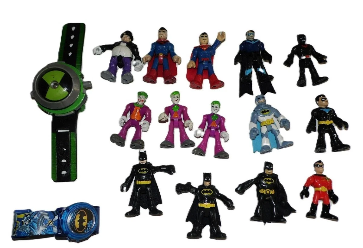 Lot De 6 Figurines DC Comics 19 Cm - Batman, Superman, Joker, Wonder Woman, Cyborg, Harley Quinn - Neuves