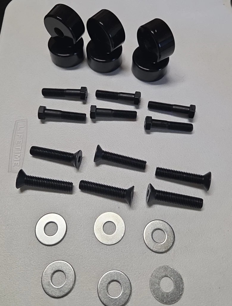 Jeep Wrangler TJ LJ Transfer Case Drop Kit Spacers 1997-2006 Aluminum