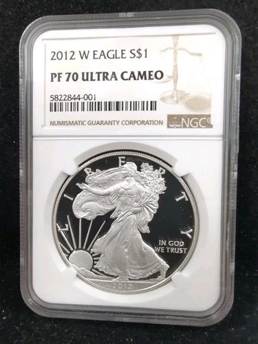 2012-W $1 Proof American Silver Eagle NGC PR 70 Ultra Cameo 4945
