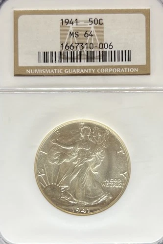 1941 Walking Liberty Half Dollar MS64 NGC (#PA1667310006)