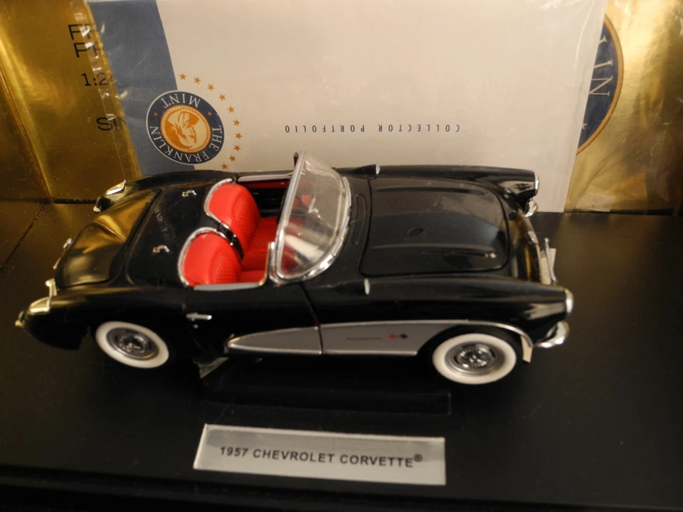 Chevrolet Corvette 1957 Franklin como nuevo muy raro, 1:24, ¡envío gratuito! Foto 3 de 4