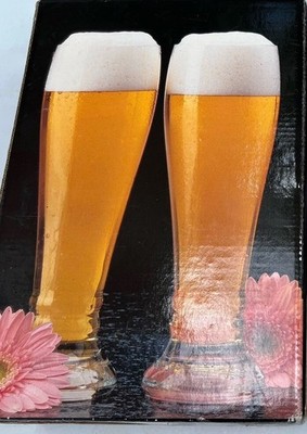 Studio Nova Beer Glasses Set Of 2 BAVARIA TSAO2/525 22 Oz. 10  Tall EUC