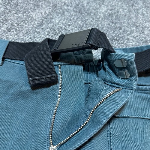 Tna Shorts Womens Medium Blue Cotton Belted High Rise Cargo Pockets Hiking - Picture 10 of 13