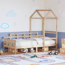 Dormeuse con Tetto 80x200 cm in Legno Massello di Pino letto per ospiti vidaXL