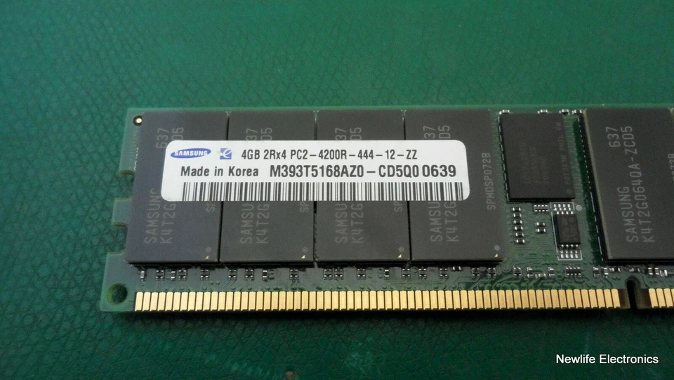 Samsung M393T5168AZ0-CD5Q0 4GB PC-4200 DDR2 SDRAM Server Memory - Image 2 of 3