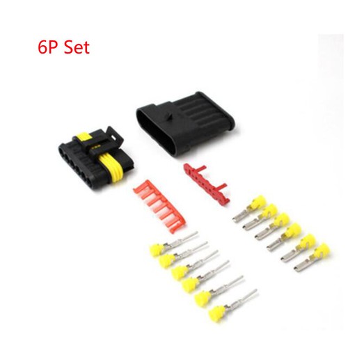 1/2/3/4/5/6 Pin Way Car Motorcycle Waterproof Electrical Wire Connector Plug New - Picture 7 of 7