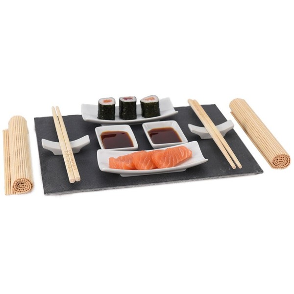 Servierset Sushi-Servierset Set Zum Servieren Von Sushi Snacks Vorspeisen 13 Tlg-image