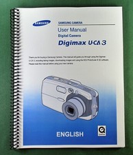 Samsung Digimax U-CA3 Instruction Manual: 128 Pages  Protective Covers