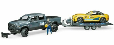 Bruder 02504 RAM 2500 Power Wagon Roadster Racing Autotransporter Abschleppwagen