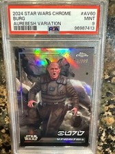 2024 Topps Chrome Star Wars Burg Aurebesh Variation /99 AV-60 PSA 9