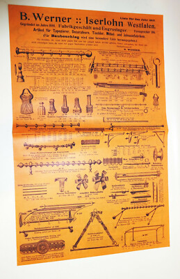 Brochure Werner Iserlohn Westphalia 1913 Decorative Advertising (D8