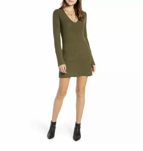 Long Sleeve Tunic Sweater Wool Dress | eBay