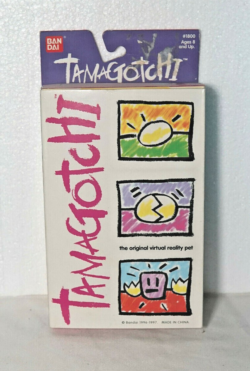 Rare Bandai White Tamagotchi 1996-1997, Version 1, Authentic