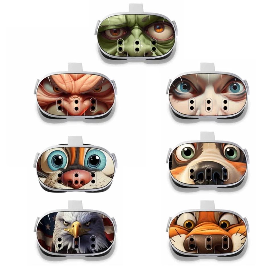 Calcomanía de calavera dorada compatible con auriculares Meta Quest 3 calcomanía de vinilo protectora Foto 2 de 4