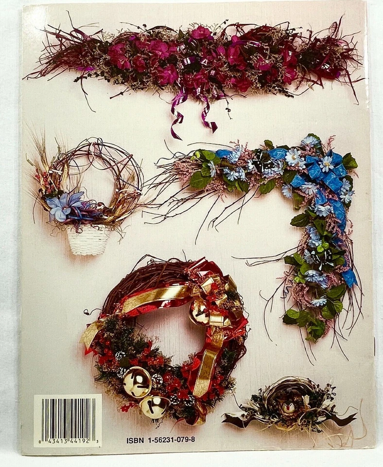 1992 HOTP Blossoms & Bows 192 libretto istruzioni floreale 20 progetti vintage 10644 - Immagine 2 di 2