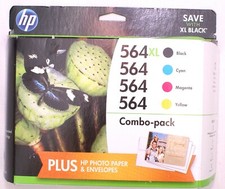 NEW Genuine HP 564XL Black  Color Combo-Pack Ink for 3520, 3521, 3522,EXP 12/16